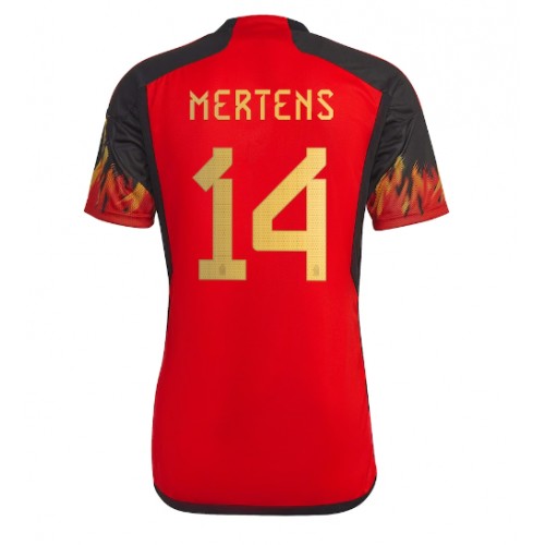 Belgium Dries Mertens #14 Replica Home Stadium Shirt World Cup 2022 Short Sleeve